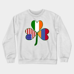 Armenian Irish American Shamrock Crewneck Sweatshirt